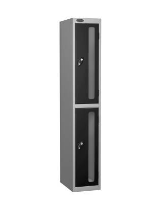 Probe-2-door-vision-panel-anti-stock-theft-locker-black