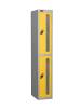 Probe-2-door-vision-panel-anti-stock-theft-locker-yellow