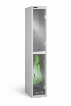 Clear View Locker - Two Compartment