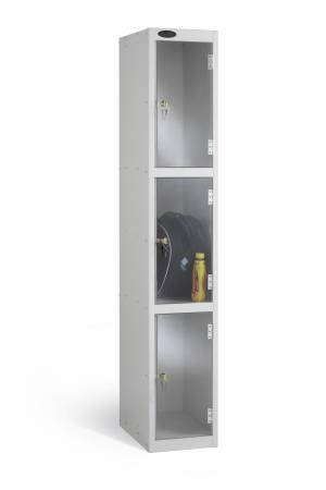 Clear View Locker - Three Compartment