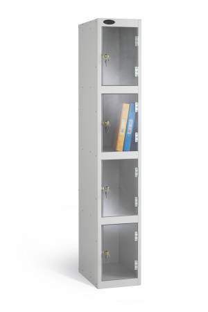 Clear View Locker - Four Compartment