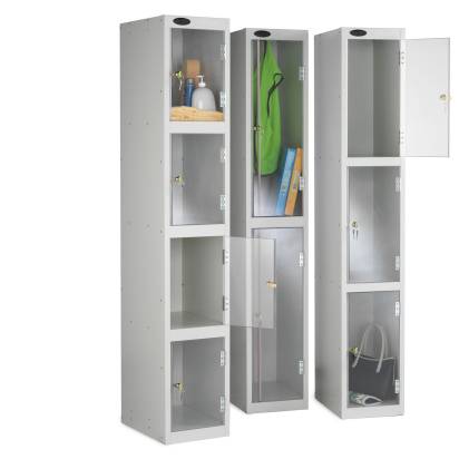 Clear View Locker - Five Compartment